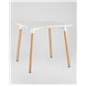 Стол|Stool Group|Oslo square WT белый, столешница МДФ, ножки массив светлого бука Стол|Stool Group|Oslo square WT белый, столешница МДФ, ножки массив светлого бука