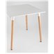 Стол|Stool Group|Oslo square WT белый, столешница МДФ, ножки массив светлого бука Стол|Stool Group|Oslo square WT белый, столешница МДФ, ножки массив светлого бука