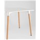 Стол|Stool Group|Oslo square WT белый, столешница МДФ, ножки массив светлого бука Стол|Stool Group|Oslo square WT белый, столешница МДФ, ножки массив светлого бука