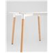Стол|Stool Group|Oslo square WT белый, столешница МДФ, ножки массив светлого бука Стол|Stool Group|Oslo square WT белый, столешница МДФ, ножки массив светлого бука