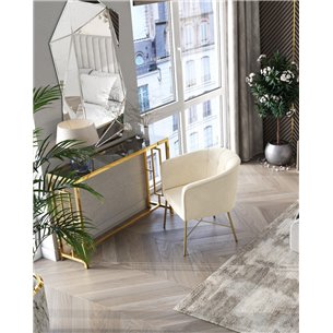 Консоль|Stool Group|БРУКЛИН 115*30 золото стекло smoke, каркас нержавеющая сталь