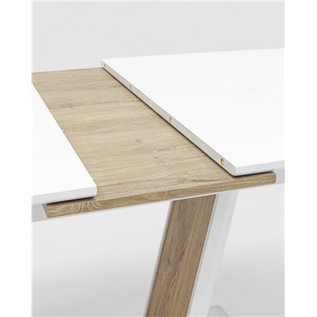 Стол|Stool Group|обеденный Атланта раскладной 160-200*90 белый
