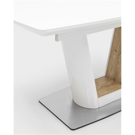 Стол|Stool Group|обеденный Атланта раскладной 160-200*90 белый