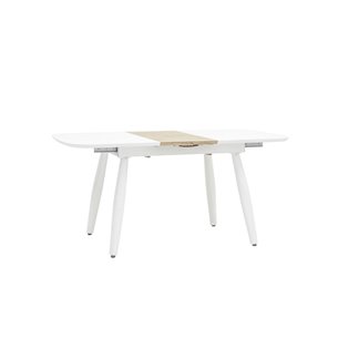 Стол обеденный Чикаго раскладной 120-160*90 белый