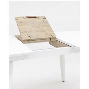 Стол|Stool Group|обеденный Чикаго раскладной 120-160*90 белый