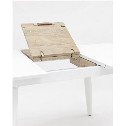 Стол|Stool Group|обеденный Чикаго раскладной 120-160*90 белый