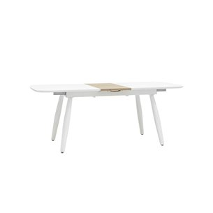 Стол обеденный Чикаго раскладной 160-200*90 белый