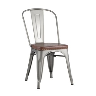 Стул TOLIX SOFT серебристый