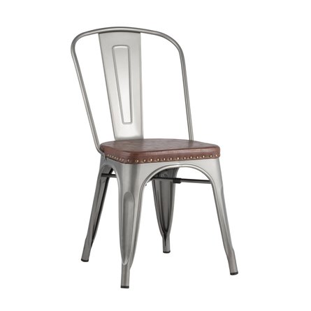 Стул TOLIX SOFT серебристый