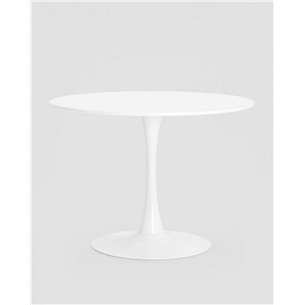 Стол|Stool Group|Tulip D100 белый столешница МДФ ножка металл