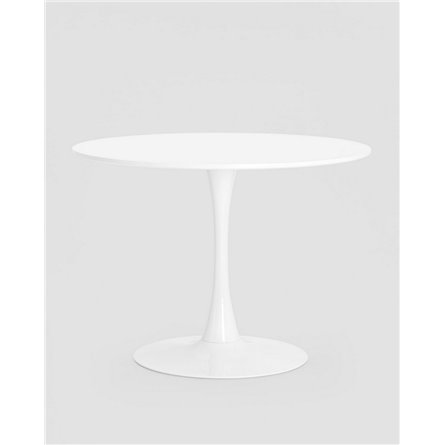 Стол|Stool Group|Tulip D100 белый столешница МДФ ножка металл