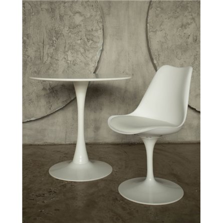 Стол|Stool Group|Tulip D100 белый столешница МДФ ножка металл