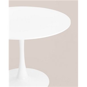 Стол|Stool Group|Tulip D100 белый столешница МДФ ножка металл