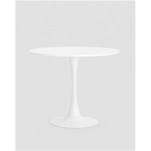 Стол|Stool Group|Tulip D90 белый столешница МДФ ножка металл