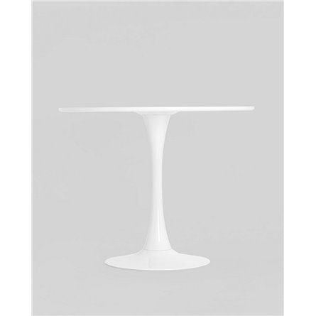 Стол|Stool Group|Tulip D90 белый столешница МДФ ножка металл