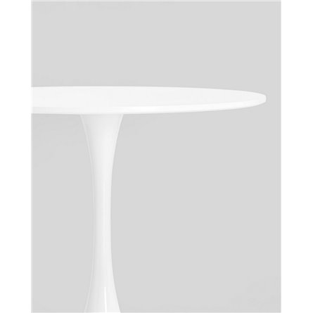 Стол|Stool Group|Tulip D90 белый столешница МДФ ножка металл