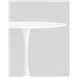 Стол|Stool Group|Tulip D90 белый столешница МДФ ножка металл Стол|Stool Group|Tulip D90 белый столешница МДФ ножка металл