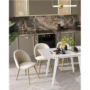 Стол|Stool Group|обеденный GUDI 120х75 белый деревянный массив гевеи
