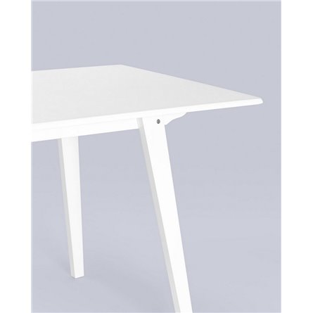 Стол|Stool Group|обеденный GUDI 120х75 белый деревянный массив гевеи