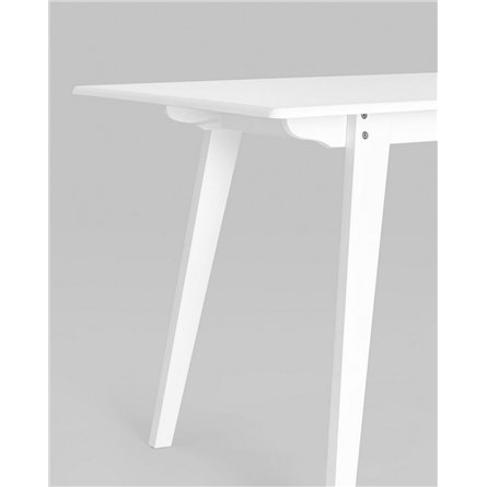 Стол|Stool Group|обеденный GUDI 120х75 белый деревянный массив гевеи