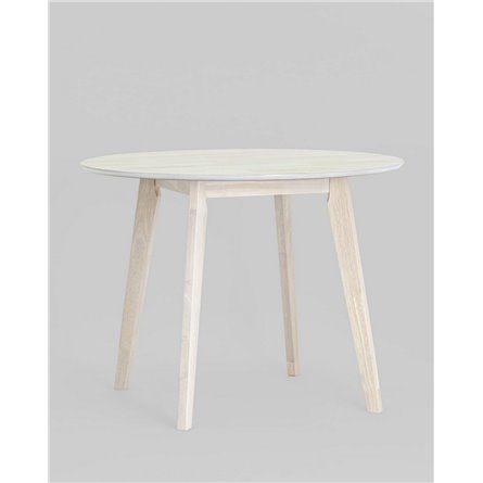 Стол|Stool Group|обеденный GERDA 100*100 массив гевеи цвет беленый дуб