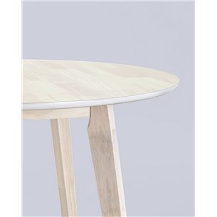 Стол|Stool Group|обеденный GERDA 100*100 массив гевеи цвет беленый дуб