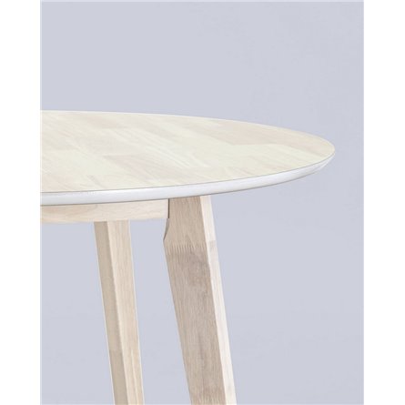 Стол|Stool Group|обеденный GERDA 100*100 массив гевеи цвет беленый дуб