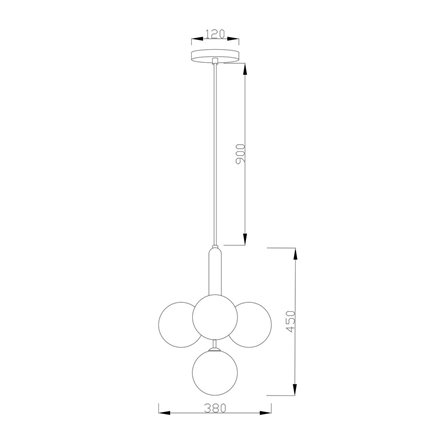 Люстра|Moderli|Moderli V2050-P Covey 4*G9*5W подвесная