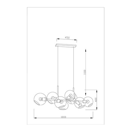 Люстра|Moderli|Moderli V2170-P Long 8*E27*60W подвесная