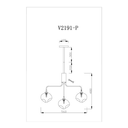 Люстра|Moderli|Moderli V2191-P Santa 5*G9*5W подвесная