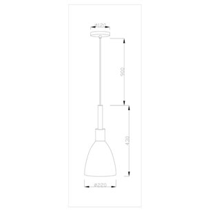Светильник|Moderli|Moderli V1280-1P Toni 1*E27*60W подвесной