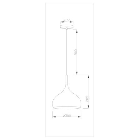 Светильник|Moderli|Moderli V1295-1P Eline 1*E27*60W подвесной