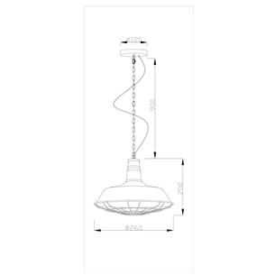 Светильник|Moderli|Moderli V1390-1P West 1*E27*60W подвесной
