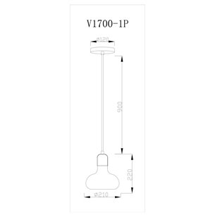 Светильник|Moderli|V1700-1P One 1*E27*60W подвесной