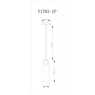 Светильник|Moderli|V1701-1P One 1*E27*60W подвесной