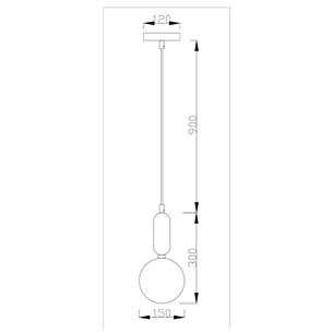 Светильник|Moderli|V2003-1P Sioma 1*E27*60W подвесной