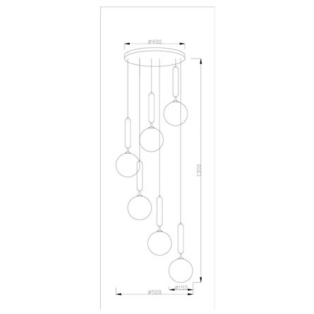 Светильник|Moderli|V2031-1P Covey 6*G9*5W подвесной