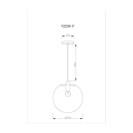 Светильник|Moderli|V2230-P Aero 1*E27*60W подвесной