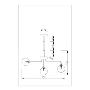 Люстра|Moderli|V2181-C Heavy 5*G9*5W потолочная