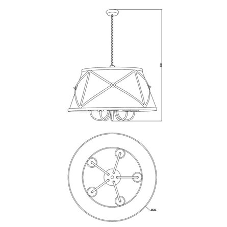 Светильник|Moderli|V1260-5P Berta 5*E27*60W подвесной