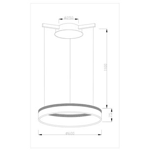 Люстра|Moderli|V1720-PL Via LED*39W подвесная светодиодная