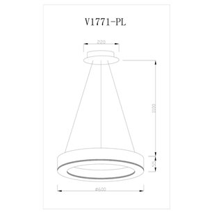 Люстра|Moderli|V1771-PL Viso LED*76W подвесная светодиодная