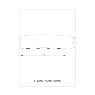 Светильник|Moderli|V1901-WL Querto LED*8W настенный светодиодный