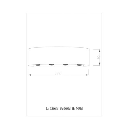 Светильник|Moderli|V1901-WL Querto LED*8W настенный светодиодный