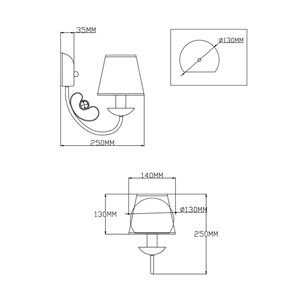 Бра|Moderli|Moderli V2490-1W Daniel 1*E14*60W
