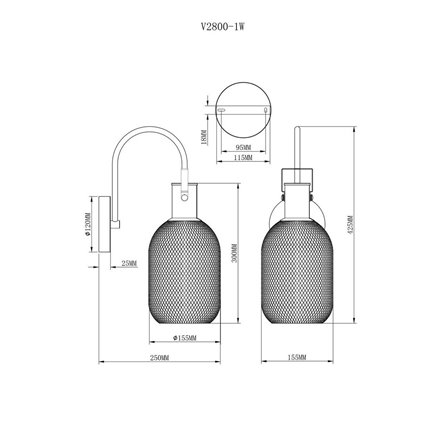 Бра|Moderli|Moderli V2800-1W Adalina 1*GU10*50W