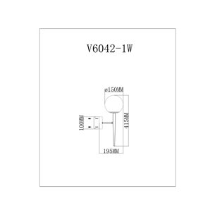 Бра|Moderli|Moderli V6042-1W Scrumbel