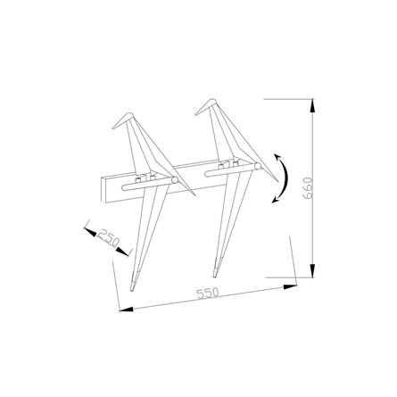 Бра|Moderli|Moderli V3076-2WL Birds 2*LED*12W светодиодное
