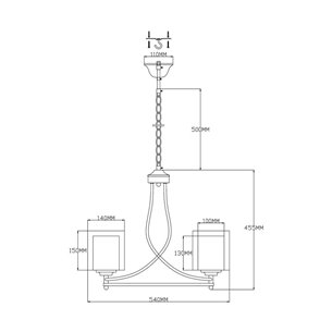 Люстра|Moderli|Moderli V2521-3P Maximilian 3*E27*60W подвесная