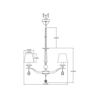 Люстра|Moderli|Moderli V2531-6P Aerton 6*E14*60W подвесная